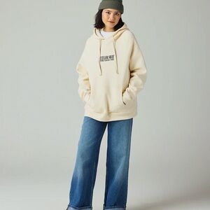 Taylor Swift Eras Tour Cream Hoodie with Graphic Print